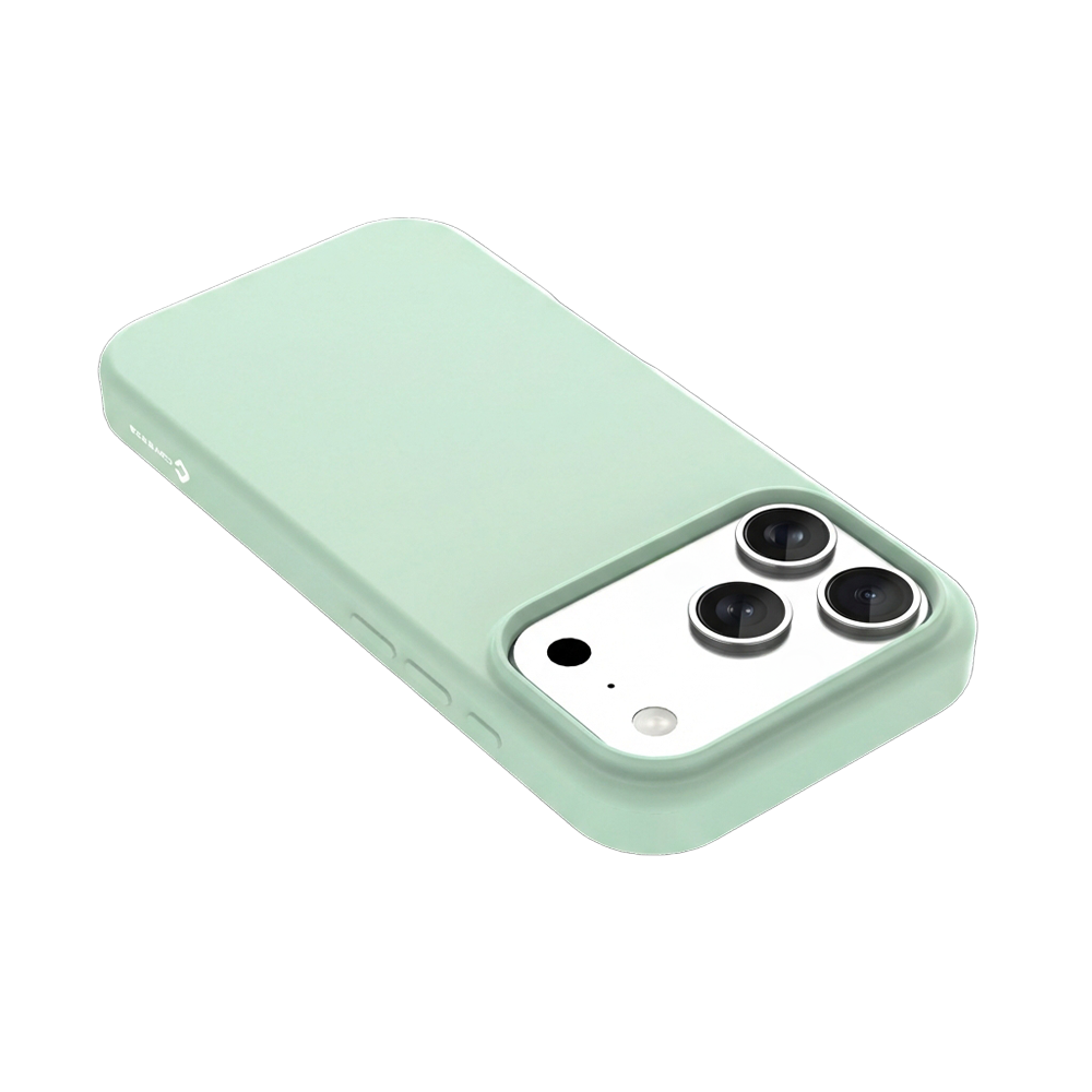 Coverzs Coverzs iPhone 17 Pro liquid siliconen MagSafe hoesje (groen)