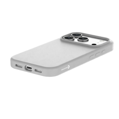 Coverzs Coverzs iPhone 17 Pro liquid siliconen MagSafe hoesje (grijs)