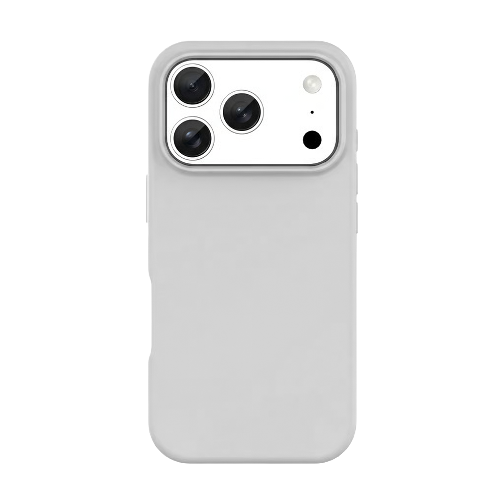 Coverzs Coverzs iPhone 17 Pro liquid siliconen MagSafe hoesje (grijs)