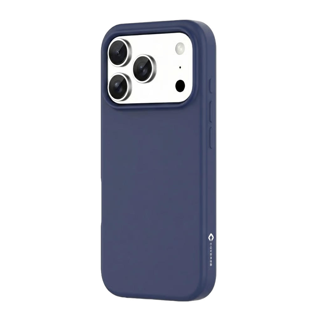 Coverzs Coverzs iPhone 17 Pro liquid siliconen MagSafe hoesje (blauw)