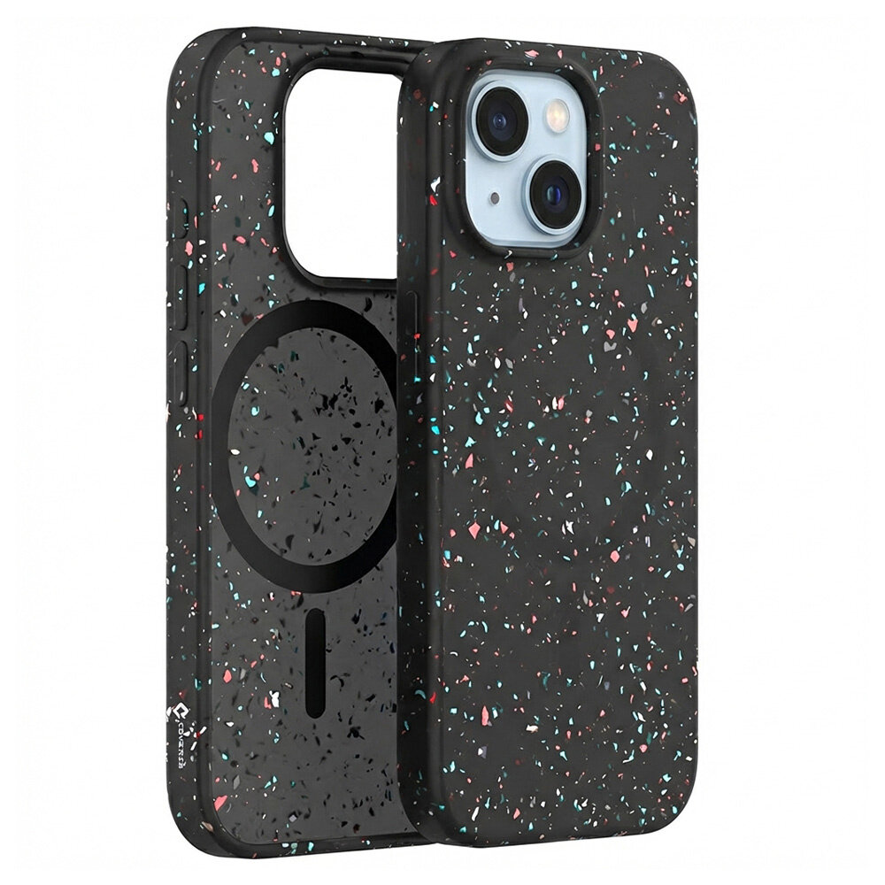 Coverzs Coverzs iPhone 15 gerecycled MagSafe hoesje (zwart) Coverzs Coverzs iPhone 15 gerecycled MagSafe hoesje (zwart)