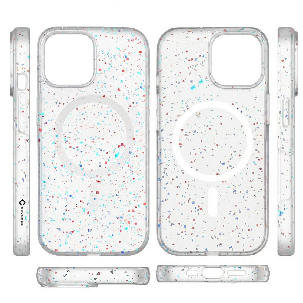 Coverzs Coverzs iPhone 15 gerecycled MagSafe hoesje (wit) Coverzs Coverzs iPhone 15 gerecycled MagSafe hoesje (wit)