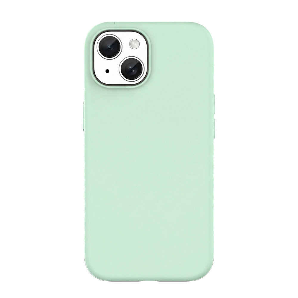 Coverzs Coverzs iPhone 15 liquid siliconen MagSafe hoesje (groen)