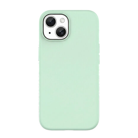 Coverzs Coverzs iPhone 15 liquid siliconen MagSafe hoesje (groen)