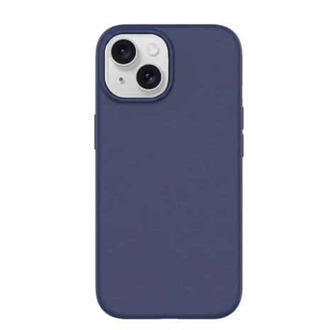 Coverzs Coverzs iPhone 15 liquid siliconen MagSafe hoesje (blauw)