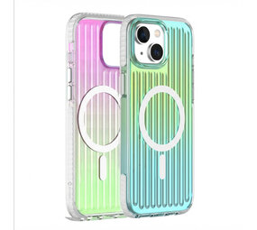Coverzs iPhone 15 Gradient MagSafe hoesje (groen)