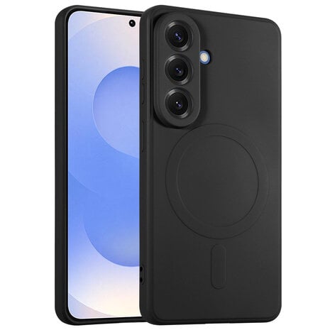 ShieldCase® ShieldCase Samsung Galaxy A57 siliconen MagSafe back cover (zwart)