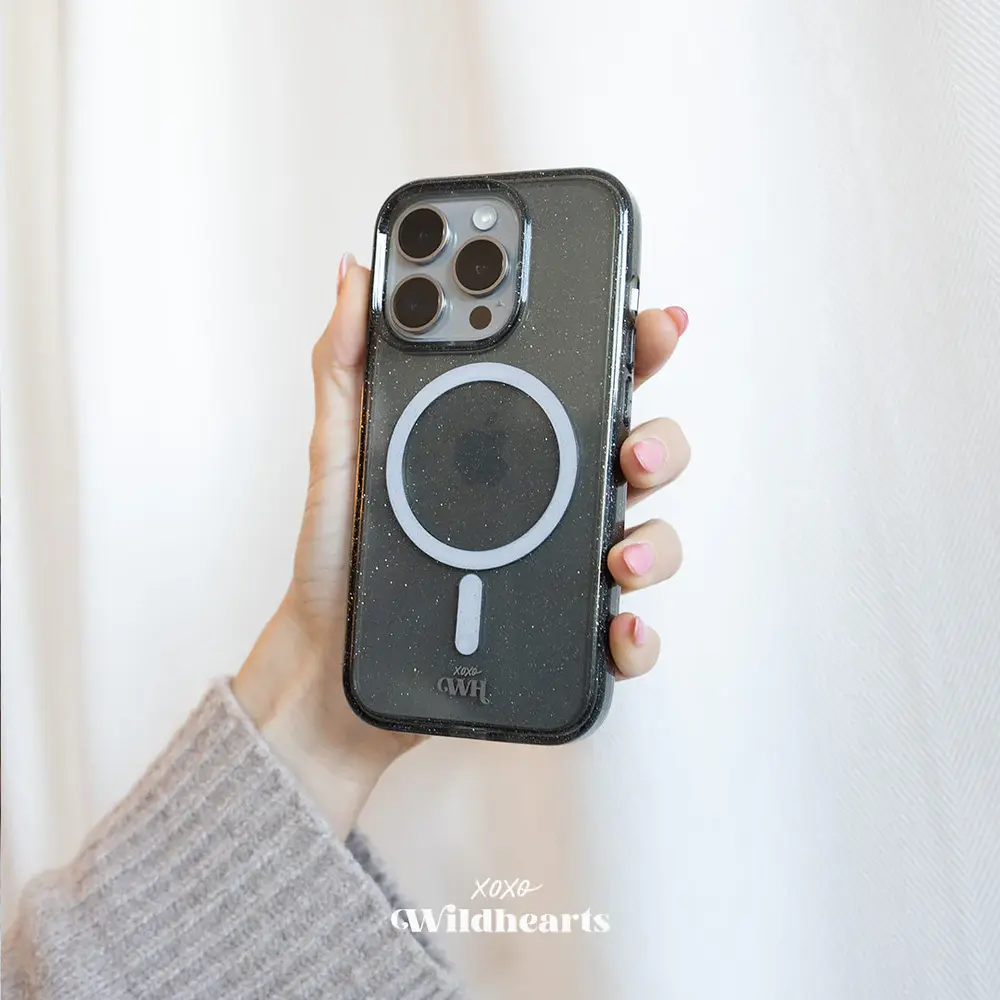 xoxo Wildhearts xoxo Wildhearts iPhone 17e Sparkle Away MagSafe case (zwart)
