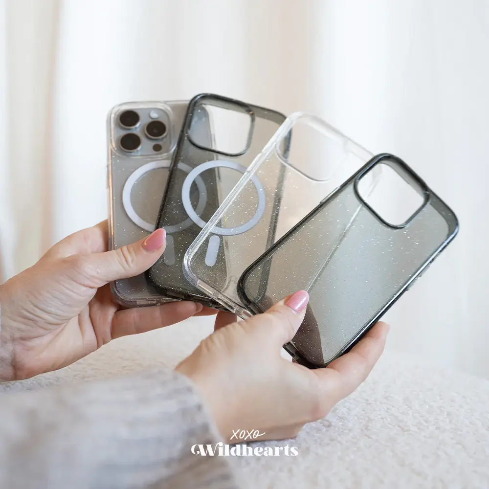 xoxo Wildhearts xoxo Wildhearts iPhone 17e Sparkle Away MagSafe case (zwart)