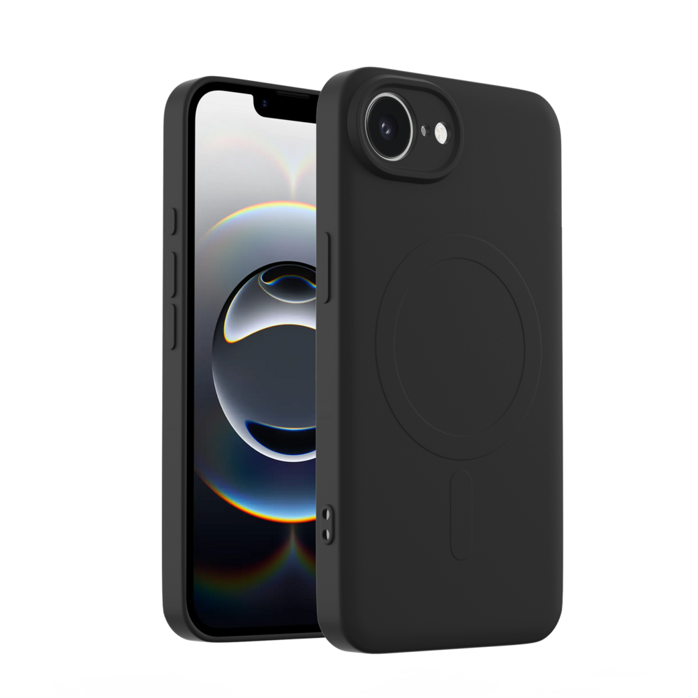 ShieldCaseÂ® ShieldCase iPhone 17e Siliconen MagSafe back cover (zwart)