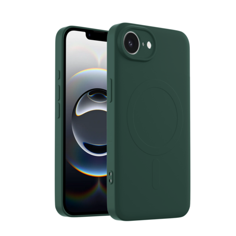 ShieldCaseÂ® ShieldCase iPhone 17e Siliconen MagSafe back cover (donkergroen)
