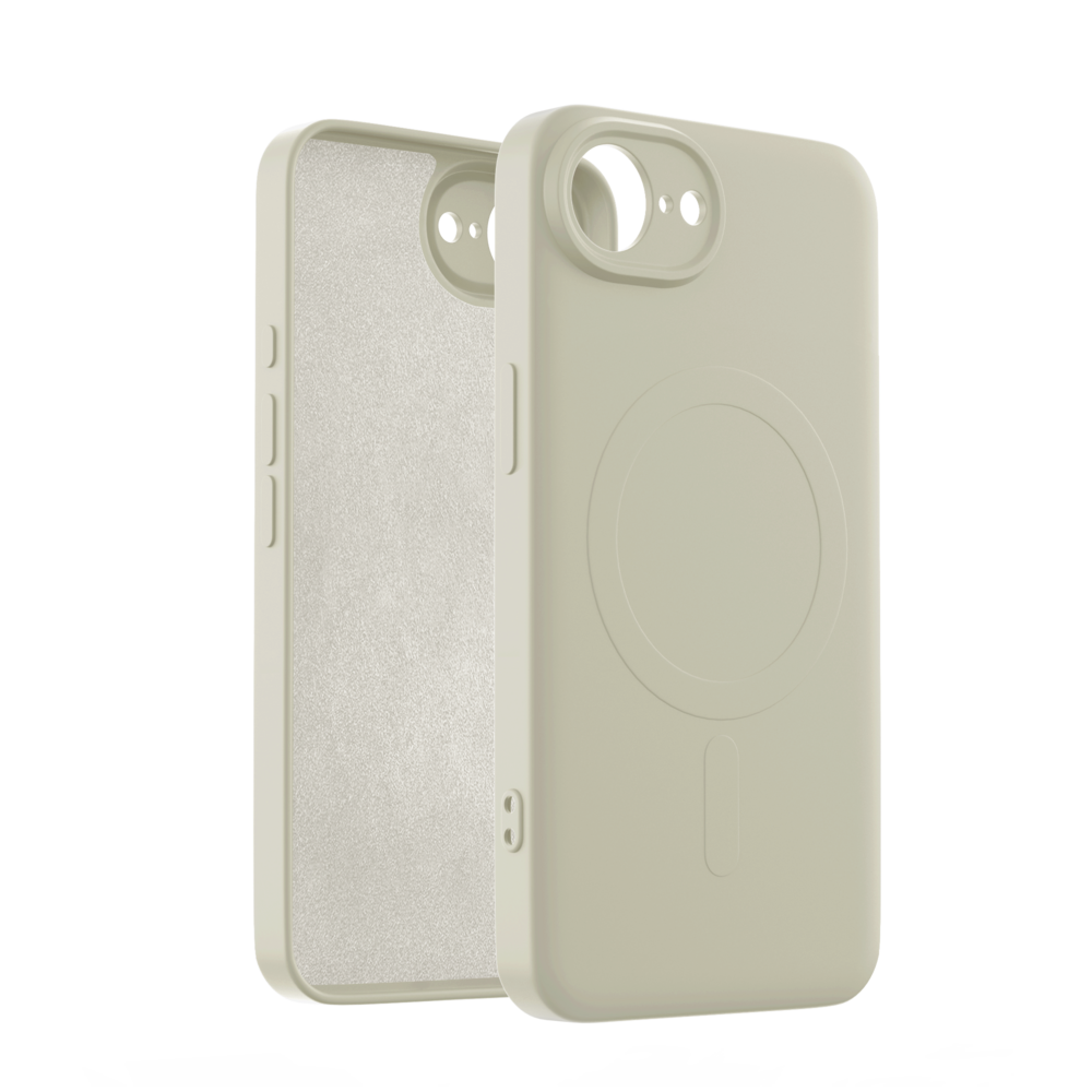 ShieldCase® ShieldCase iPhone 17e Siliconen MagSafe back cover (beige)