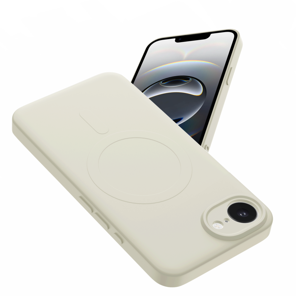 ShieldCase® ShieldCase iPhone 17e Siliconen MagSafe back cover (beige)