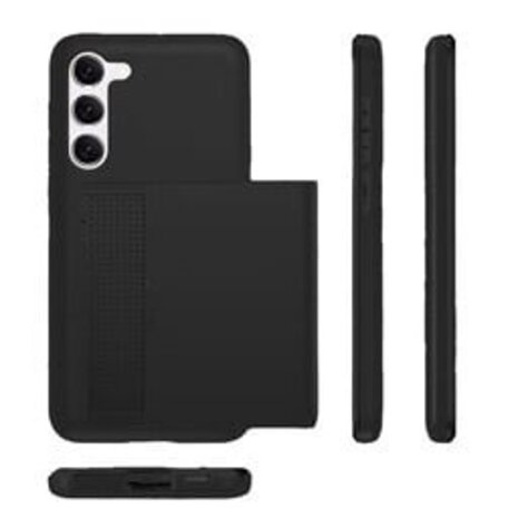 ShieldCase® ShieldCase  Samsung Galaxy A17 kaarthouder case met slider (zwart)