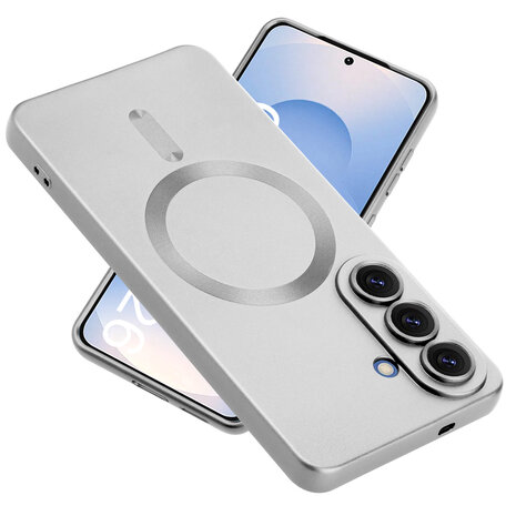 ShieldCase® ShieldCase Samsung Galaxy A17 MagSafe hoesje met lens protectie (zilver)