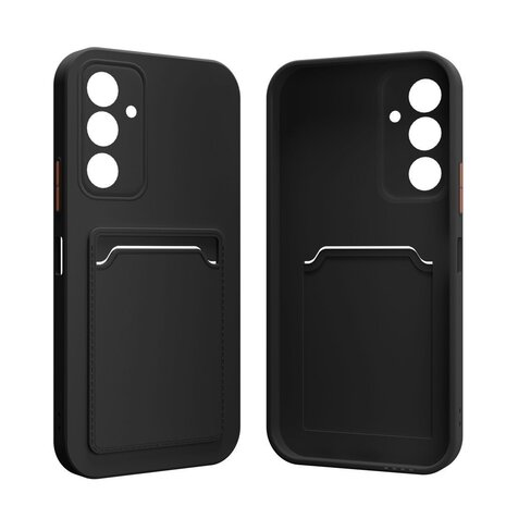 ShieldCase® ShieldCase Samsung Galaxy A17 silicone hoesje met pasjeshouder (zwart)