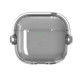Coverzs AirPods 4 TPU & PC clear case (transparant / grijs)