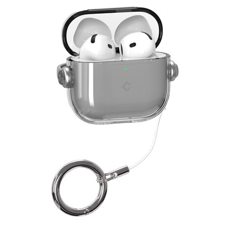 Coverzs Coverzs AirPods 4 TPU & PC clear case (transparant / grijs)