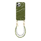 xoxo Wildhearts iPhone 12 Pro - Glaze Cord Case - Deep Olives & Pearls