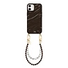 xoxo Wildhearts xoxo Wildhearts iPhone 11 - Glaze Cord Case - Brown Sugar & Pearls