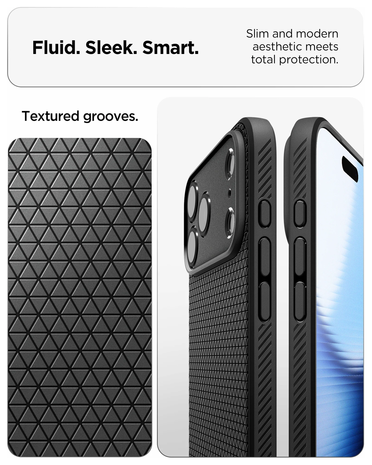 Spigen Spigen iPhone 18 Pro Liquid Air hoesje (zwart) Spigen Spigen iPhone 18 Pro Liquid Air hoesje (zwart)