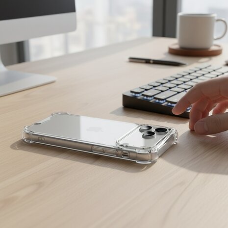 ShieldCase® ShieldCase iPhone 18 Pro Shock case (transparant) ShieldCase® ShieldCase iPhone 18 Pro Shock case (transparant)