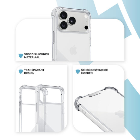 ShieldCase® ShieldCase iPhone 18 Pro Shock case (transparant) ShieldCase® ShieldCase iPhone 18 Pro Shock case (transparant)