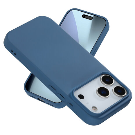 ShieldCase® ShieldCase iPhone 18 Pro siliconen hoesje (donkerblauw)