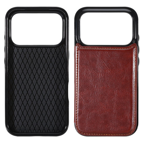 ShieldCase® ShieldCase iPhone 18 Pro Wallet case (bruin) ShieldCase® ShieldCase iPhone 18 Pro Wallet case (bruin)
