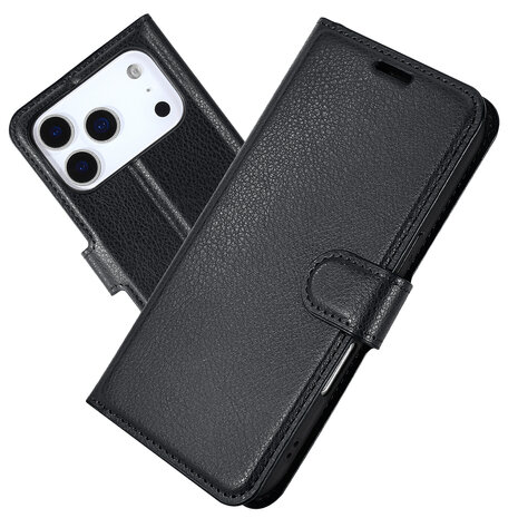ShieldCase® ShieldCase iPhone 18 Pro Bookcase (zwart)