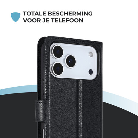 ShieldCase® ShieldCase iPhone 18 Pro Bookcase (zwart)