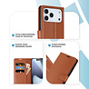 ShieldCase® ShieldCase iPhone 18 Pro Bookcase (bruin) ShieldCase® ShieldCase iPhone 18 Pro Bookcase (bruin)