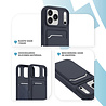 ShieldCase® ShieldCase iPhone 18 Pro siliconen hoesje met pasjeshouder (donkerblauw)
