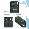 ShieldCase® ShieldCase iPhone 18 Pro Back cover met pasjeshouder (donkergroen)
