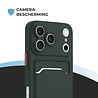 ShieldCase® ShieldCase iPhone 18 Pro Back cover met pasjeshouder (donkergroen)