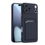 ShieldCase® iPhone 18 Pro Back cover met pasjeshouder (donkerblauw)