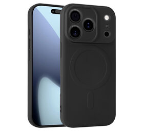 ShieldCase® iPhone 18 Pro Siliconen MagSafe back cover (zwart)