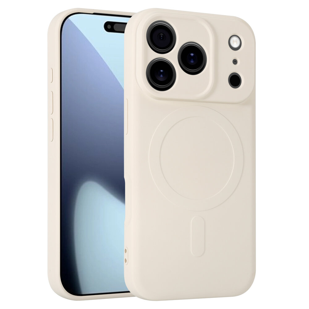 ShieldCase® ShieldCase iPhone 18 Pro Siliconen MagSafe back cover (beige)