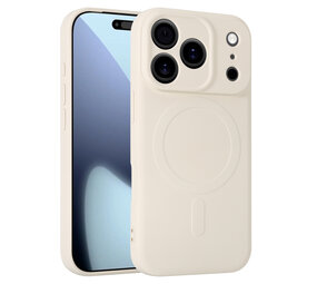 ShieldCase® iPhone 18 Pro Siliconen MagSafe back cover (beige)