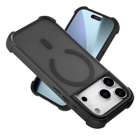 Coverzs Coverzs iPhone 18 Pro matte shock case met MagSafe (zwart) Coverzs Coverzs iPhone 18 Pro matte shock case met MagSafe (zwart)