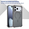 Coverzs Coverzs iPhone 18 Pro matte shock case met MagSafe (grijs)