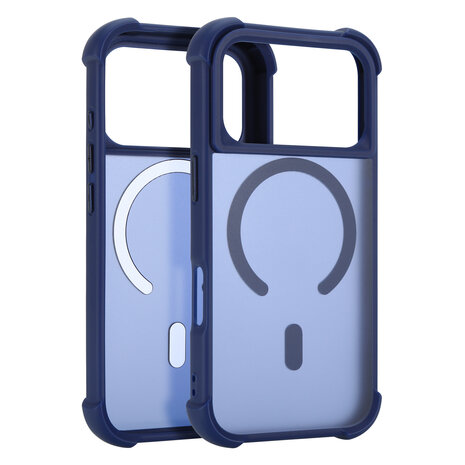 Coverzs Coverzs iPhone 18 Pro matte shock case met MagSafe (donkerblauw) Coverzs Coverzs iPhone 18 Pro matte shock case met MagSafe (donkerblauw)
