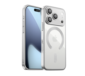 Coverzs iPhone 18 Pro MagSafe hoesje met camera cover (zilver) Coverzs iPhone 18 Pro MagSafe hoesje met camera cover (zilver)