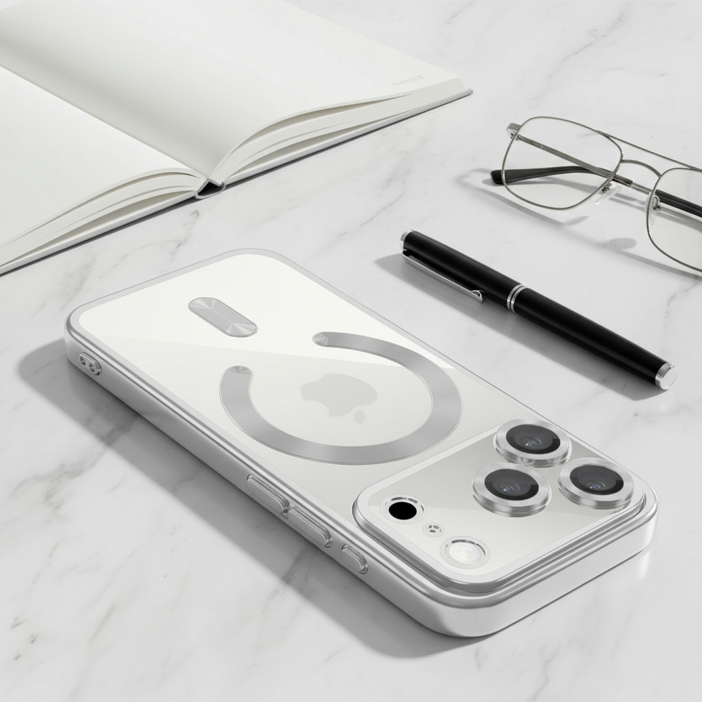 Coverzs Coverzs iPhone 18 Pro MagSafe hoesje met camera cover (zilver) Coverzs Coverzs iPhone 18 Pro MagSafe hoesje met camera cover (zilver)