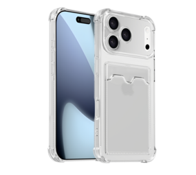 ShieldCase® iPhone 18 Pro TPU hoesje met pasjeshouder (transparant) ShieldCase® iPhone 18 Pro TPU hoesje met pasjeshouder (transparant)