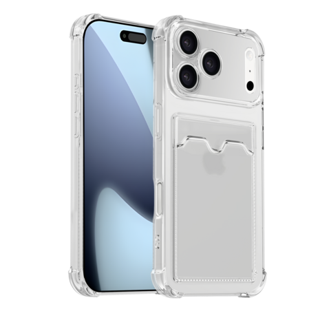 ShieldCase® ShieldCase iPhone 18 Pro TPU hoesje met pasjeshouder (transparant) ShieldCase® ShieldCase iPhone 18 Pro TPU hoesje met pasjeshouder (transparant)