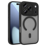 Coverzs iPhone 18 Pro matte MagSafe case met camera cover (zwart)