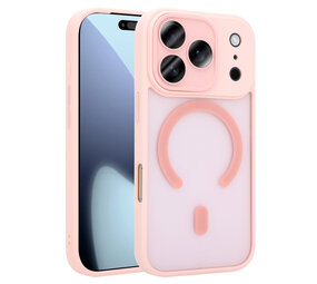 Coverzs iPhone 18 Pro matte MagSafe case met camera cover (roze) Coverzs iPhone 18 Pro matte MagSafe case met camera cover (roze)