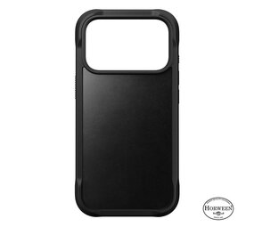 Nomad Nomad iPhone 18 Pro Rugged Horween Leather case (zwart) Nomad Nomad iPhone 18 Pro Rugged Horween Leather case (zwart)