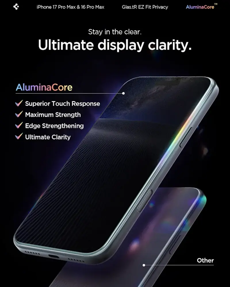 Spigen Spigen iPhone 18 Pro Max EZ Fit Pro privacy screenprotector